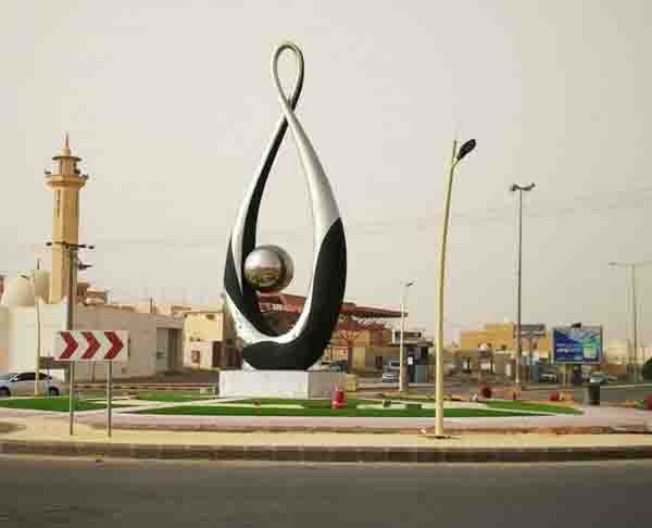 沙特大型不銹鋼雕塑項目