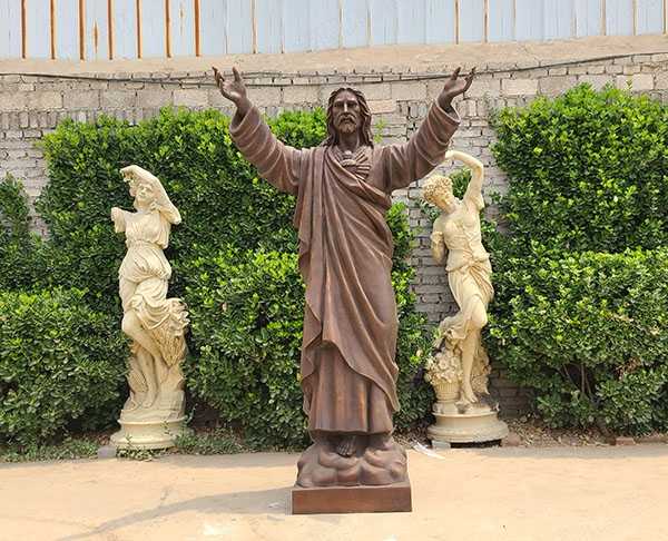 大型銅雕塑工廠現貨銅耶穌像