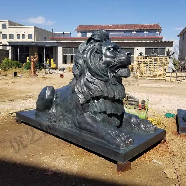 景觀銅獅子雕塑的風水意義
