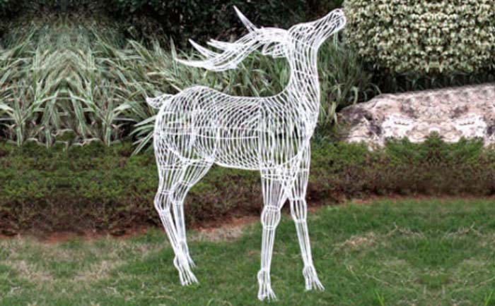不銹鋼鹿雕塑